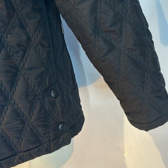 Variations black quilted nylon zip front light jacket size medium - Picture 6 of 10